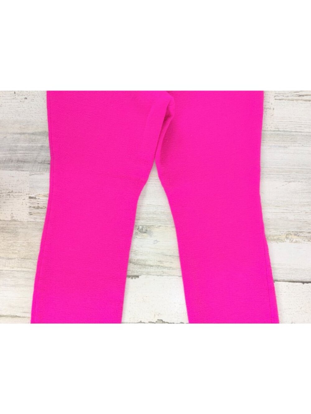 Ann Mashburn Sz S M Faye Flare Cropped Pants Womens Pink Wool - Picture 9 of 16